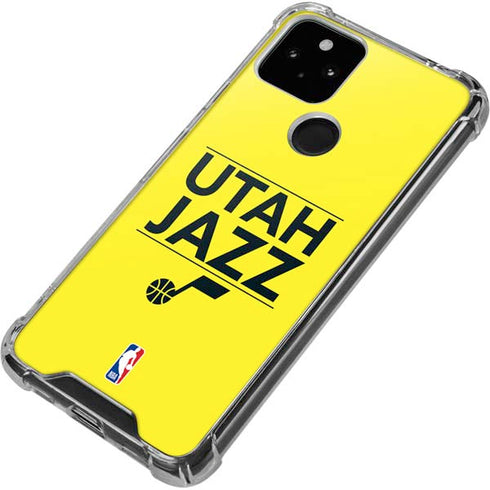 NBA Utah Jazz Standard - Yellow Google Pixel 5a 5G Clear Case